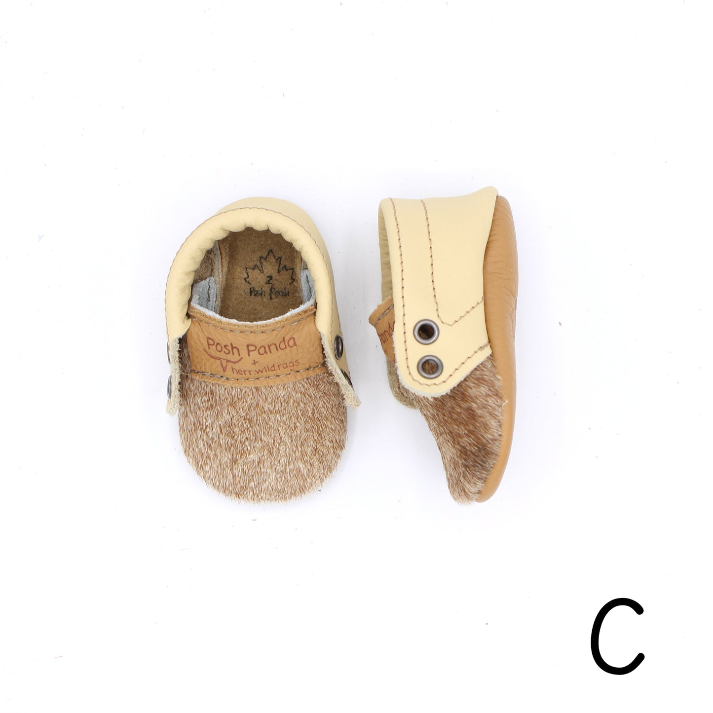 Hair Hide Mocs - BABY/TODDLER (Soft Sole) - Size 2