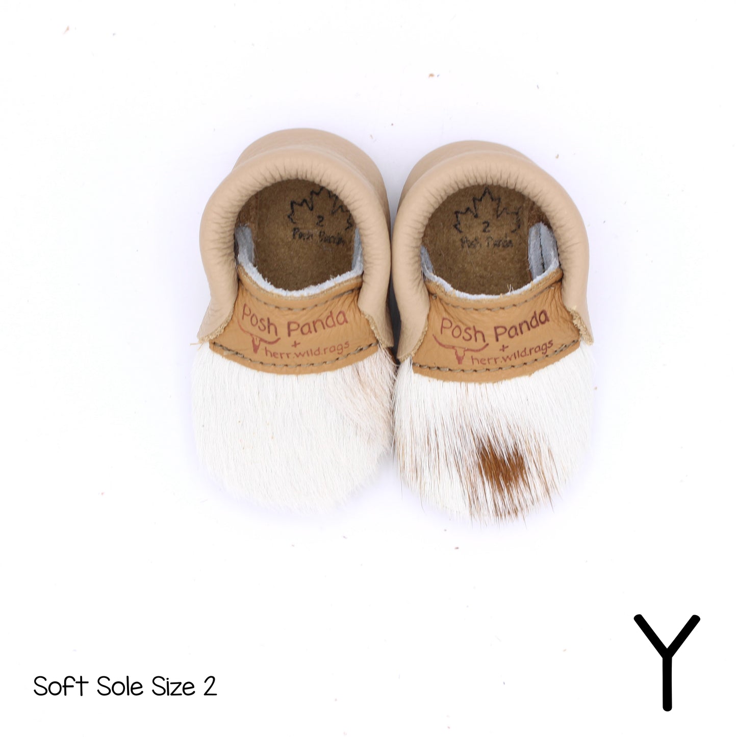 Hair Hide Mocs - BABY/TODDLER (Soft Sole) - Size 2