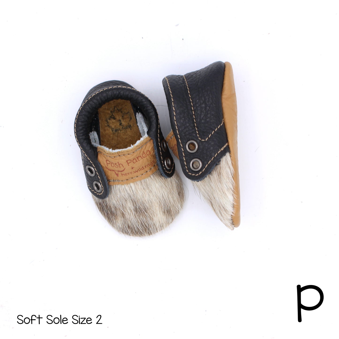 Hair Hide Mocs - BABY/TODDLER (Soft Sole) - Size 2