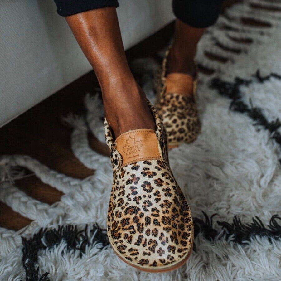Adult Hampton Mocs - Leopard - Posh Panda