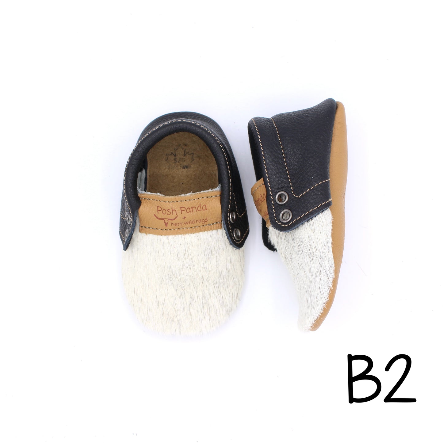 Hair Hide Mocs -  BABY/TODDLER (Soft Sole) - Size 5/6
