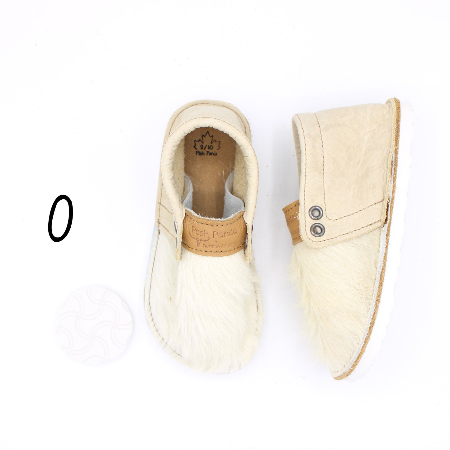 Hair Hide Mocs -  TODDLER - Size 9/10 (RUGGED Sole)
