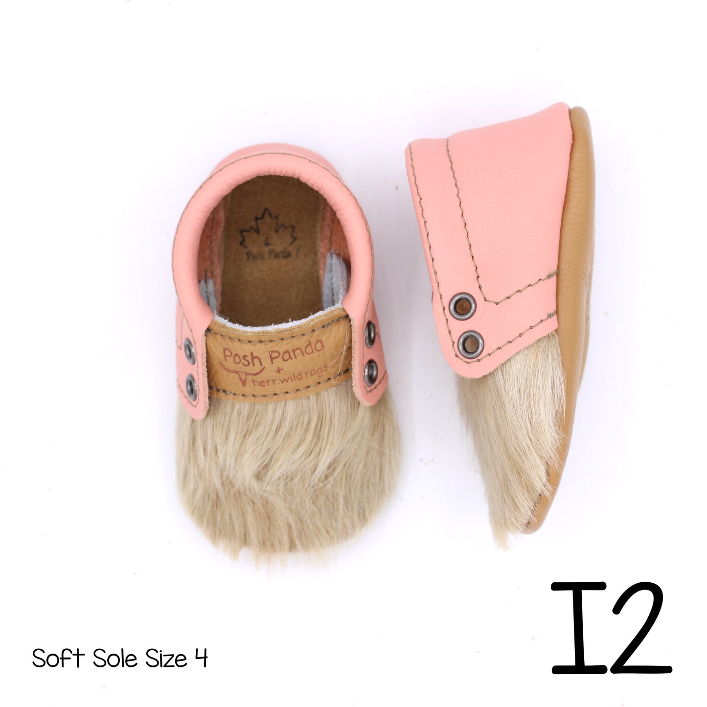 Hair Hide Mocs -  BABY/TODDLER (Soft Sole) - Size 4