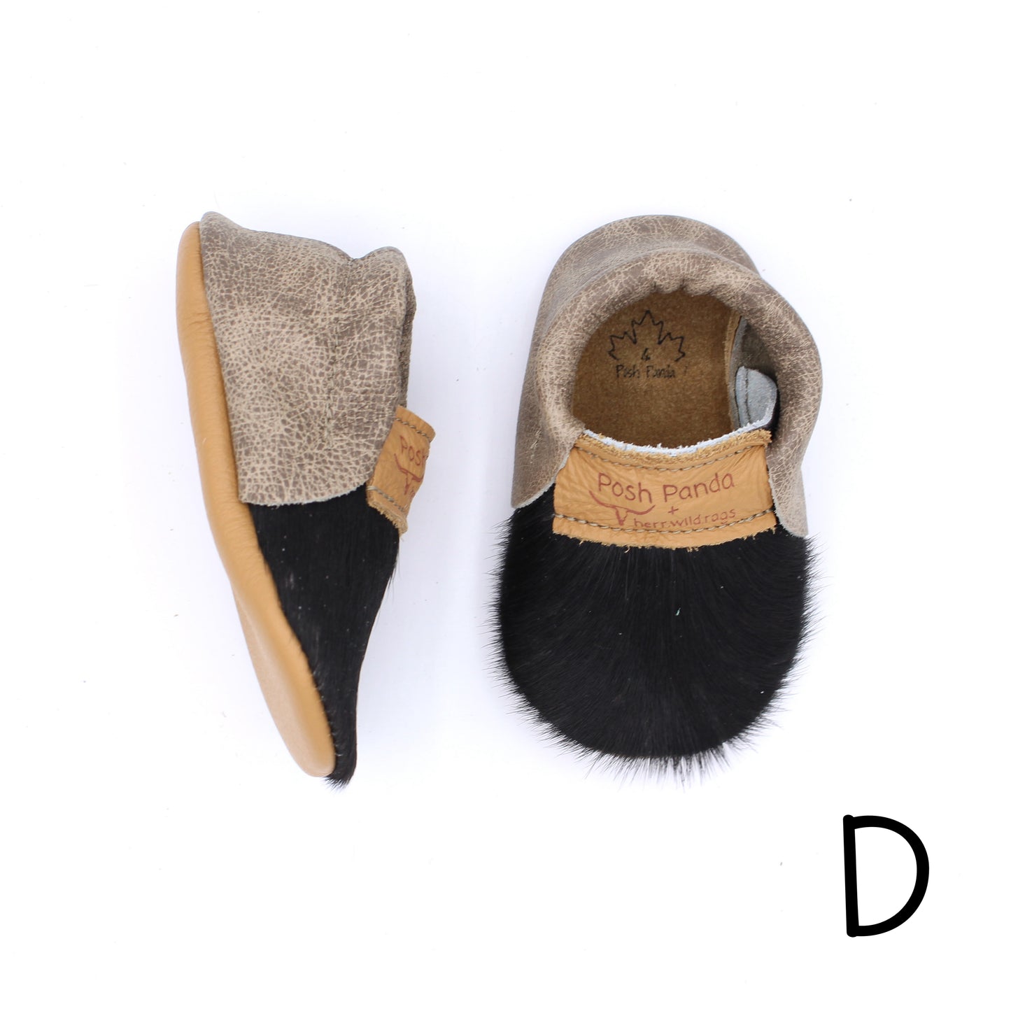 Hair Hide Mocs -  BABY/TODDLER (Soft Sole) - Size 4