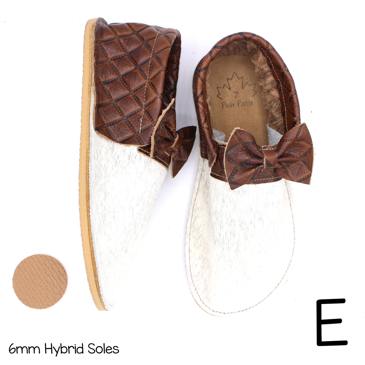 Hair Hide Collab Mocs - Ladies - SIZE 7 (4-6mm Soles)