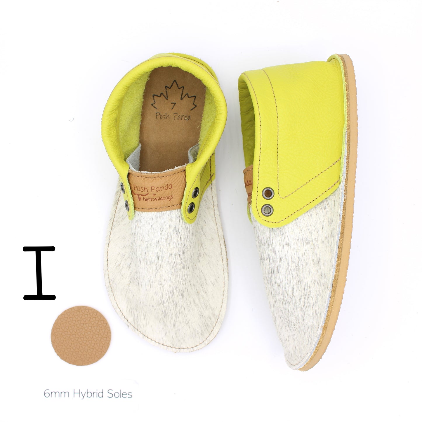Hair Hide Collab Mocs - Ladies - SIZE 7 (4-6mm Soles)