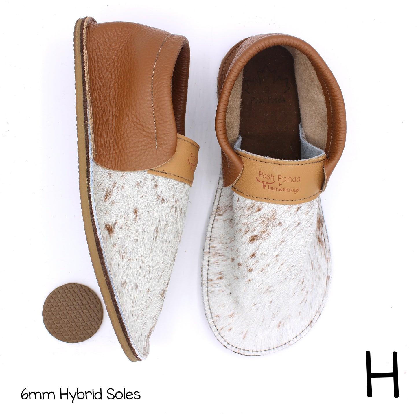 Hair Hide Collab Mocs - Ladies - SIZE 9 (4-6mm Soles)