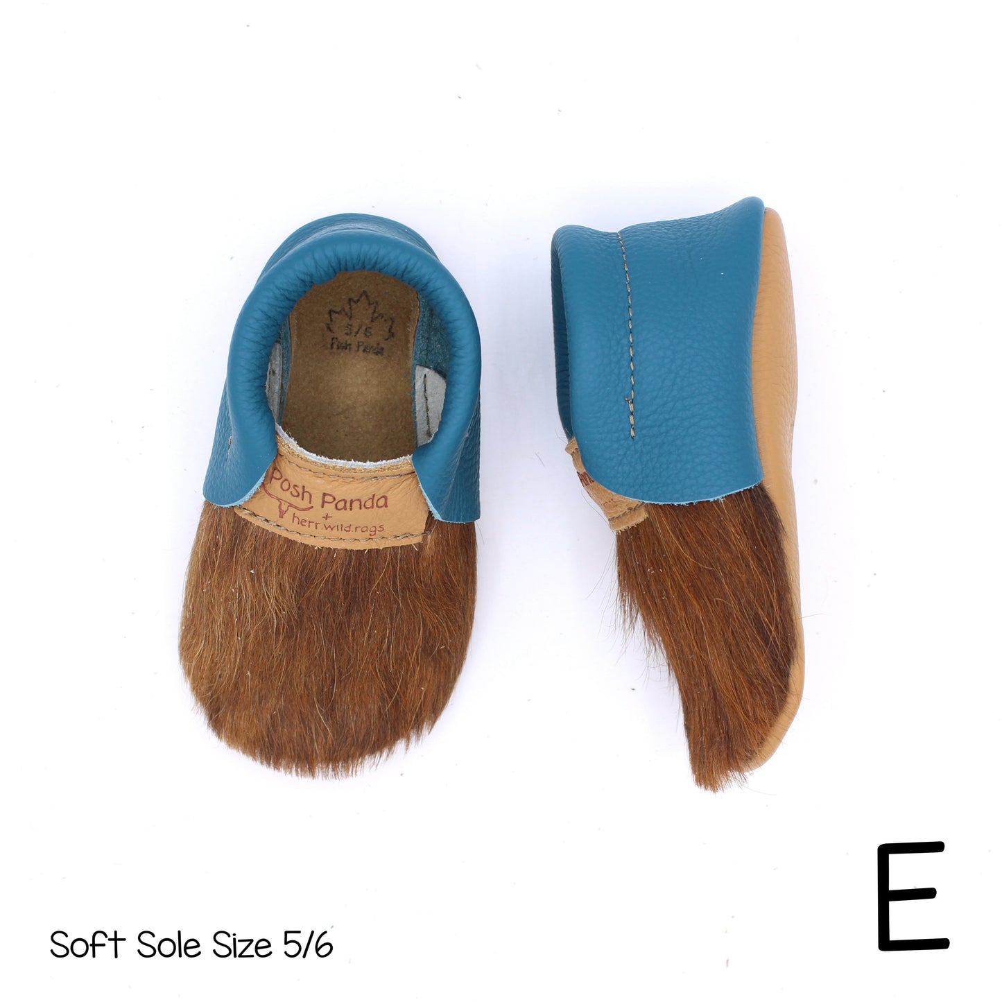 Hair Hide Mocs -  BABY/TODDLER (Soft Sole) - Size 5/6