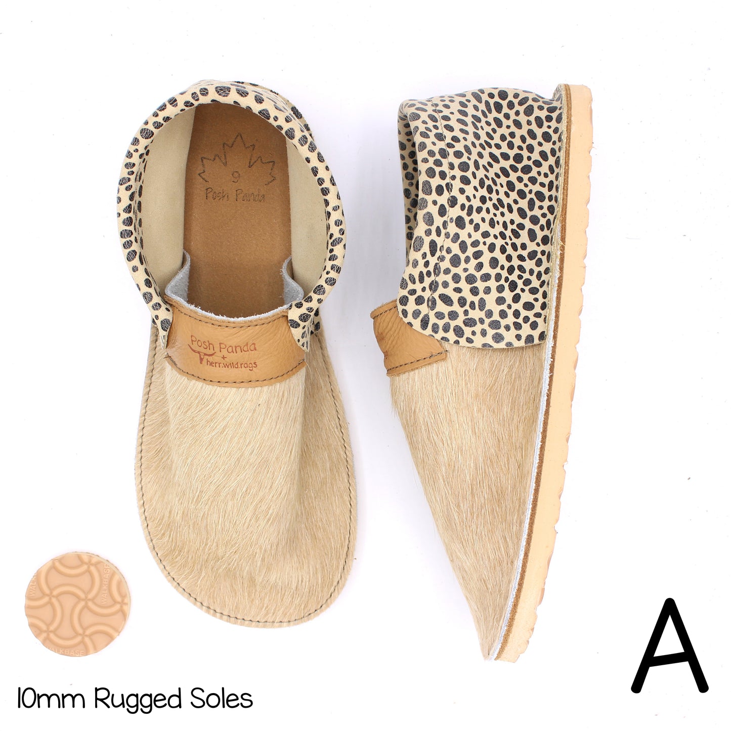 Hair Hide Collab Mocs - Ladies - SIZE 9 - RUGGED