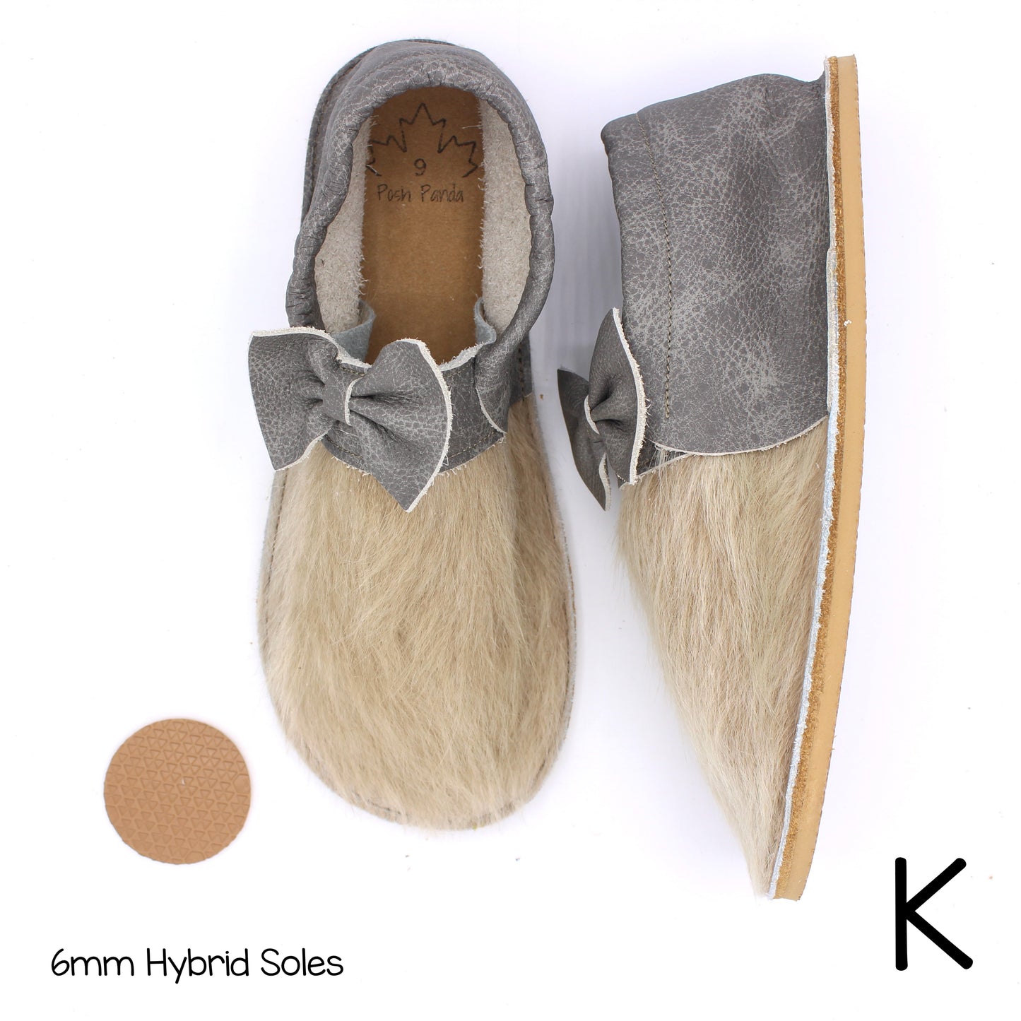 Hair Hide Collab Mocs - Ladies - SIZE 9 (4-6mm Soles)
