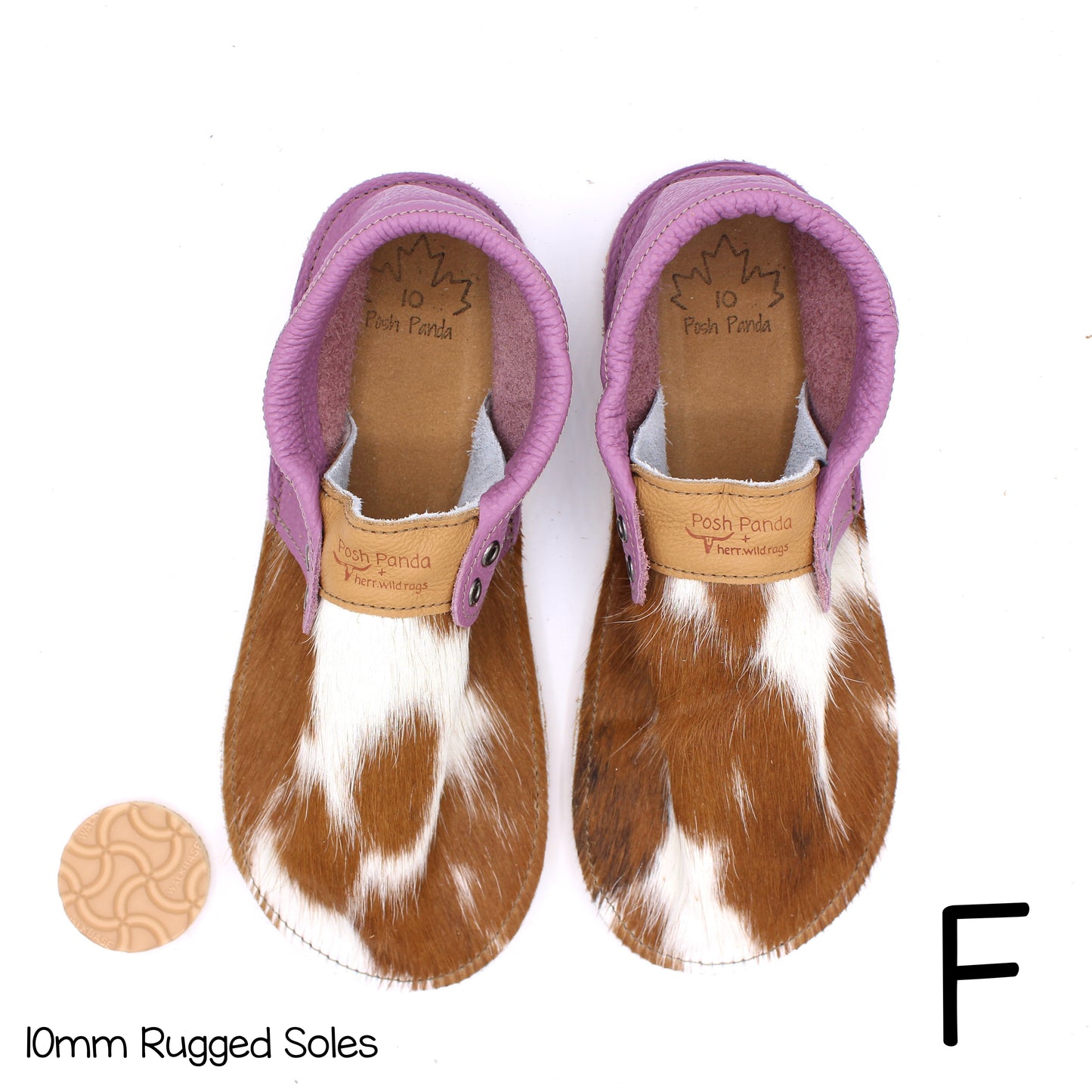 Hair Hide Collab Mocs - Ladies - SIZE 10 - RUGGED