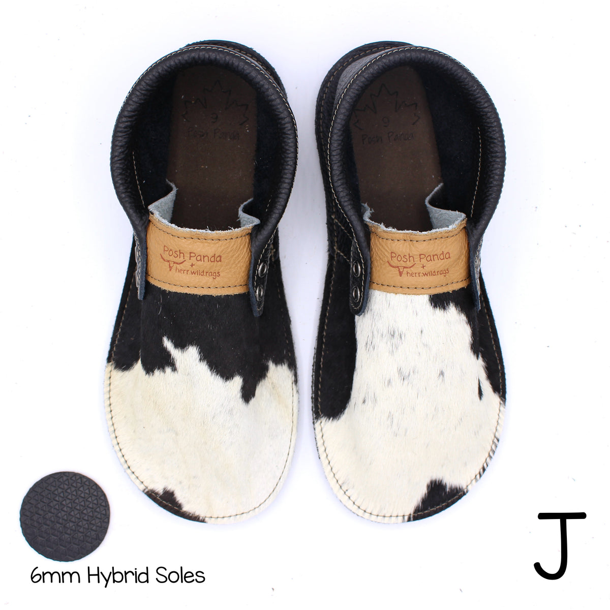 Hair Hide Collab Mocs - Ladies - SIZE 9 (4-6mm Soles)