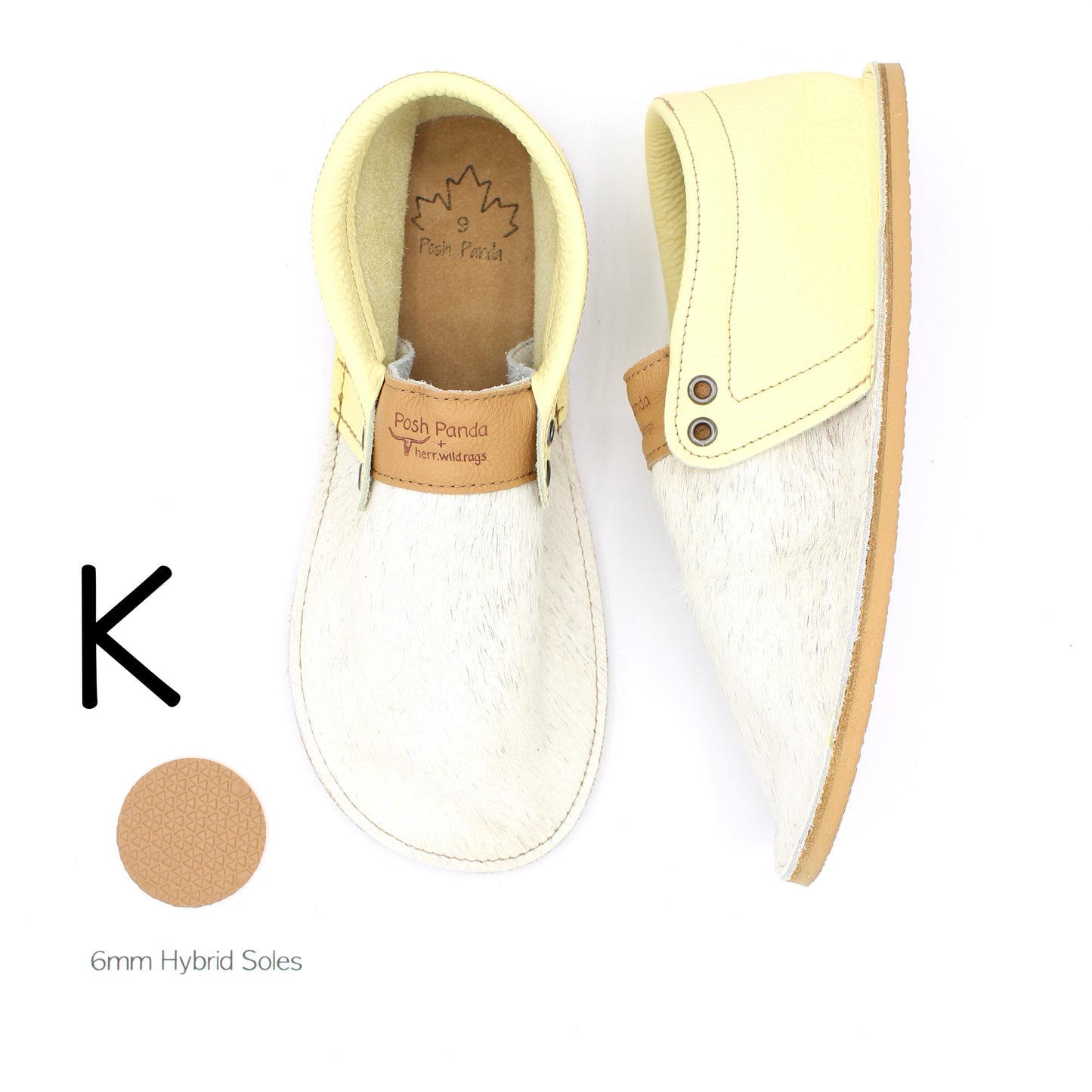 Hair Hide Collab Mocs - Ladies - SIZE 9 (4-6mm Soles)