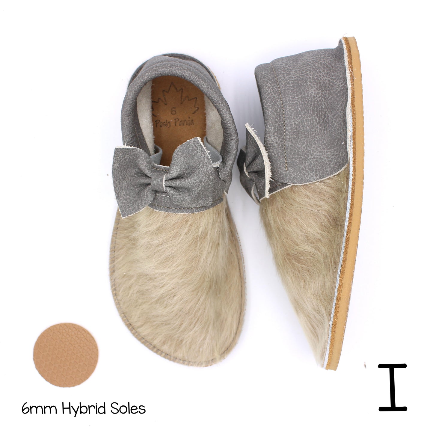 Hair Hide Collab Mocs - Ladies - SIZE 6 (4-6mm Soles)