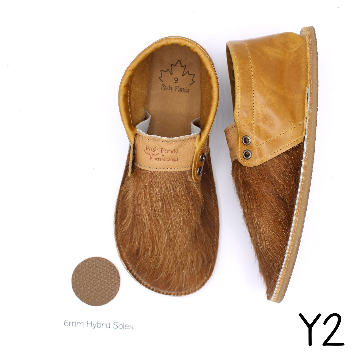 Hair Hide Collab Mocs - Ladies - SIZE 9 (4-6mm Soles)