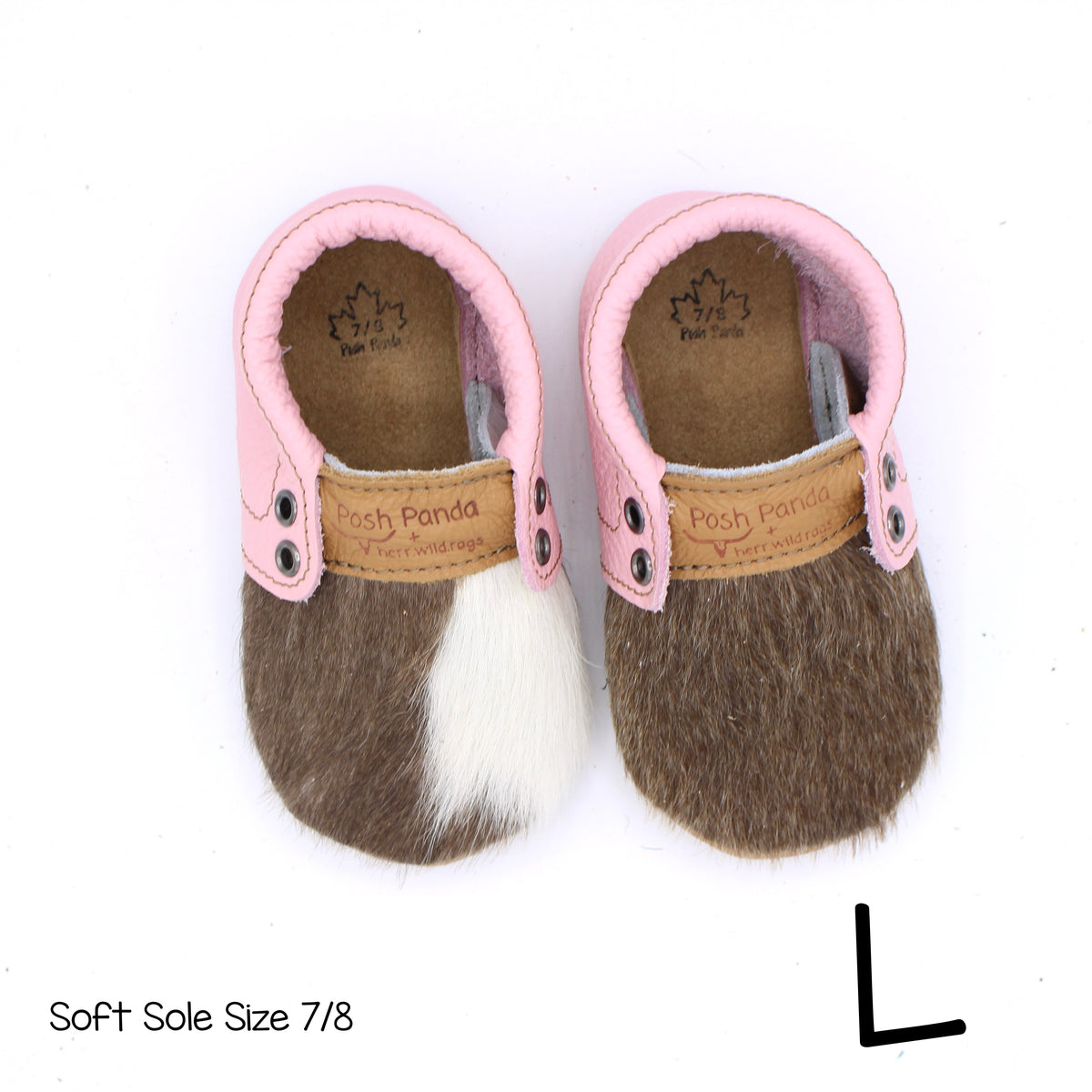 Hair Hide Mocs -  BABY/TODDLER (Soft Sole) - Size 7/8