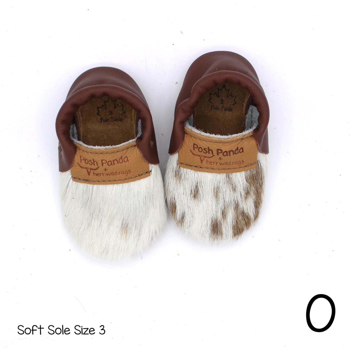 Hair Hide Mocs -  BABY/TODDLER (Soft Sole) - Size 3