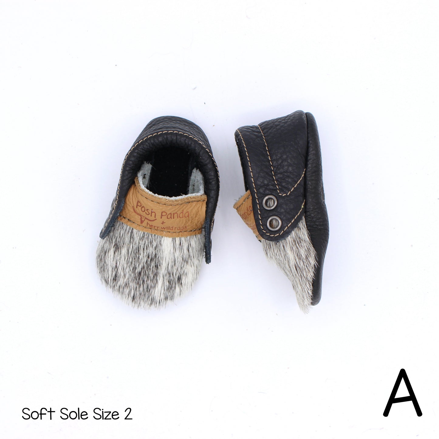 Hair Hide Mocs -  BABY/TODDLER (Soft Sole) - Size 2