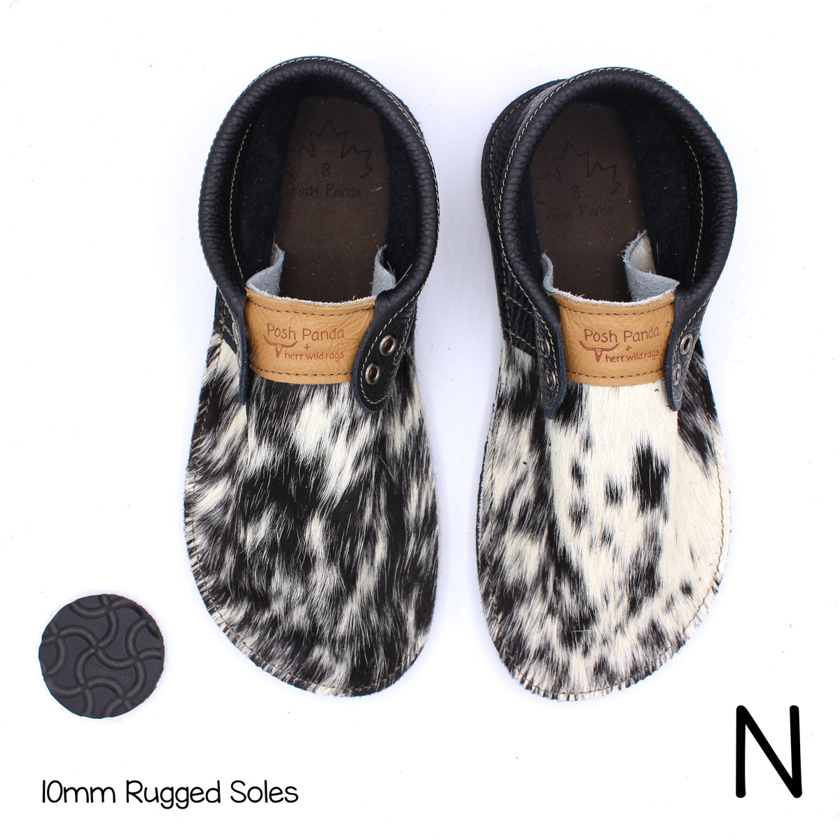 Hair Hide Collab Mocs - Ladies - SIZE 8 - RUGGED