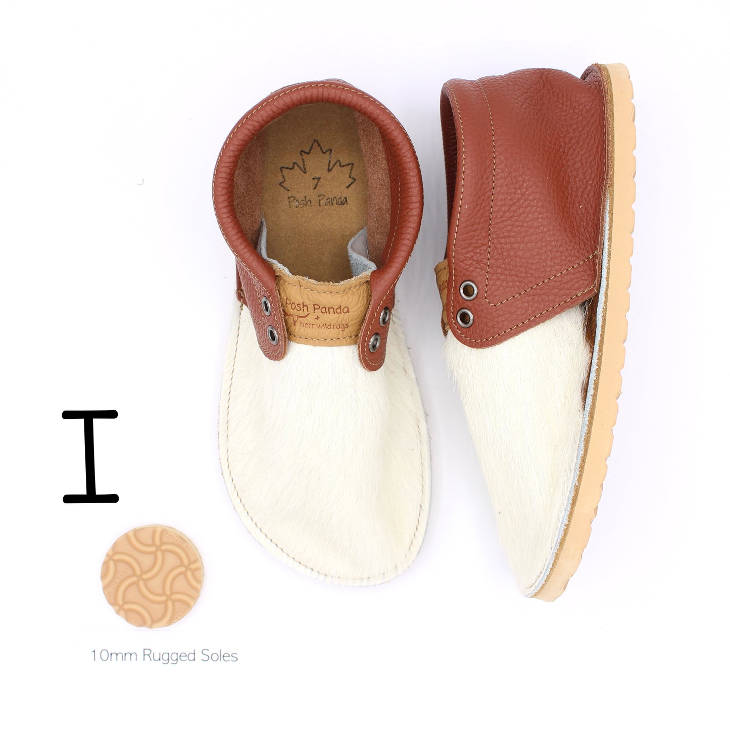 Hair Hide Collab Mocs - Ladies - SIZE 7 - RUGGED
