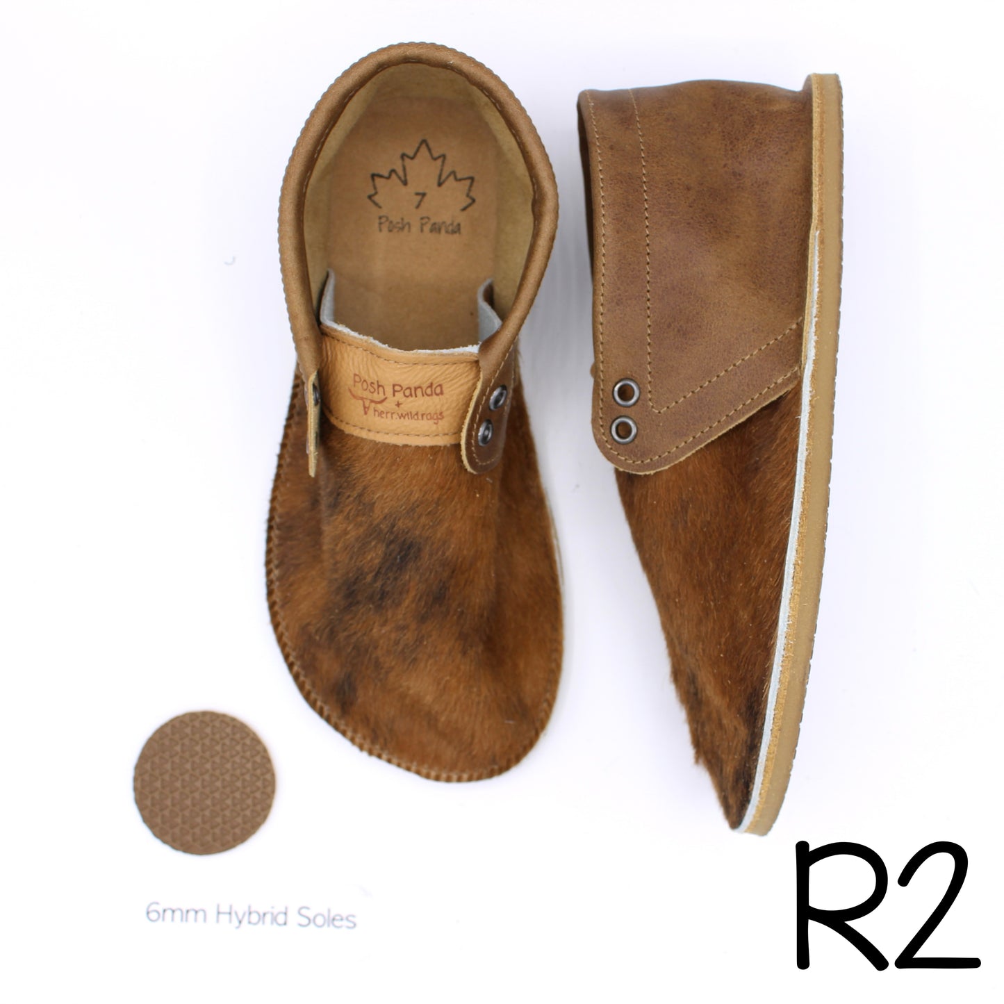 Hair Hide Collab Mocs - Ladies - SIZE 7 (4-6mm Soles)
