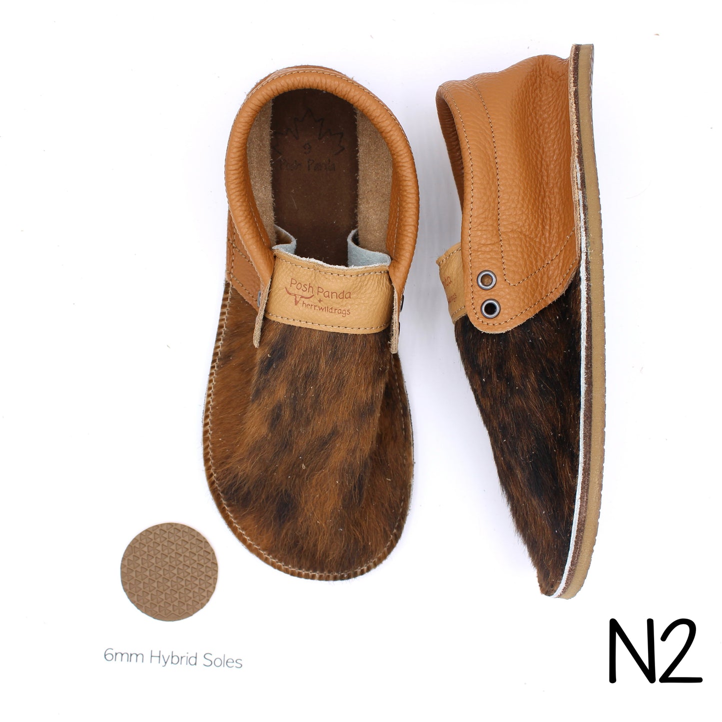 Hair Hide Collab Mocs - Ladies - SIZE 9 (4-6mm Soles)