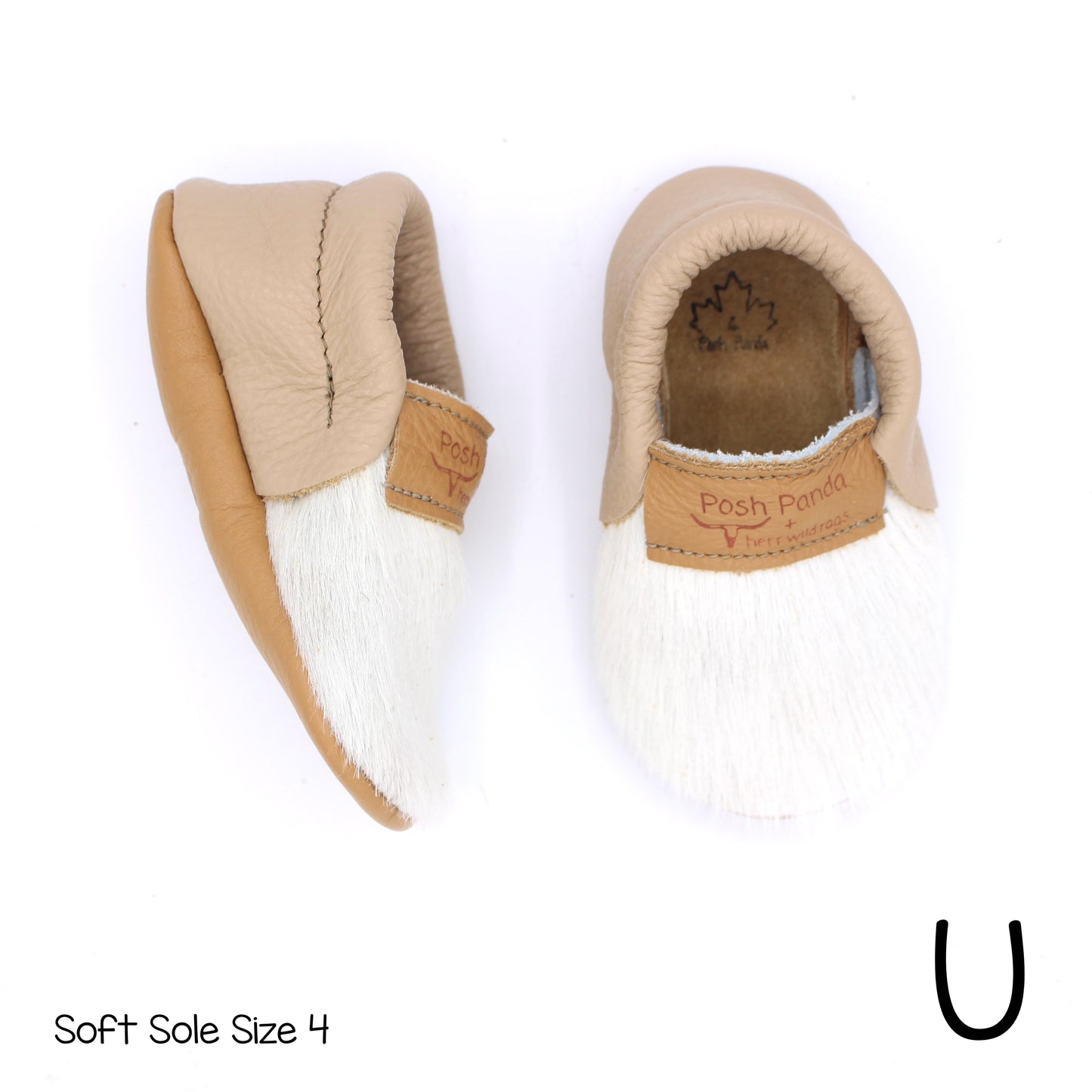 Hair Hide Mocs -  BABY/TODDLER (Soft Sole) - Size 4