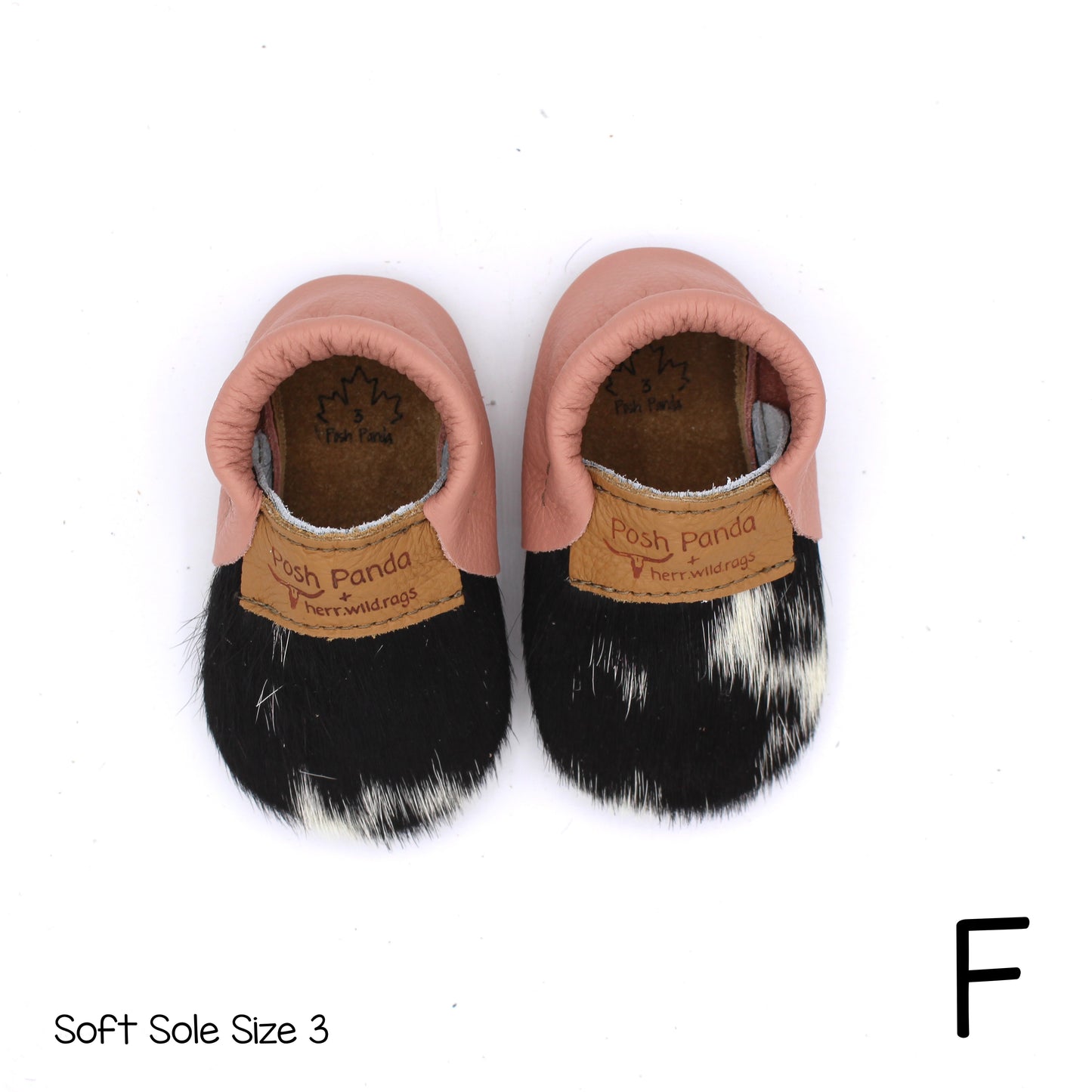 Hair Hide Mocs -  BABY/TODDLER (Soft Sole) - Size 3