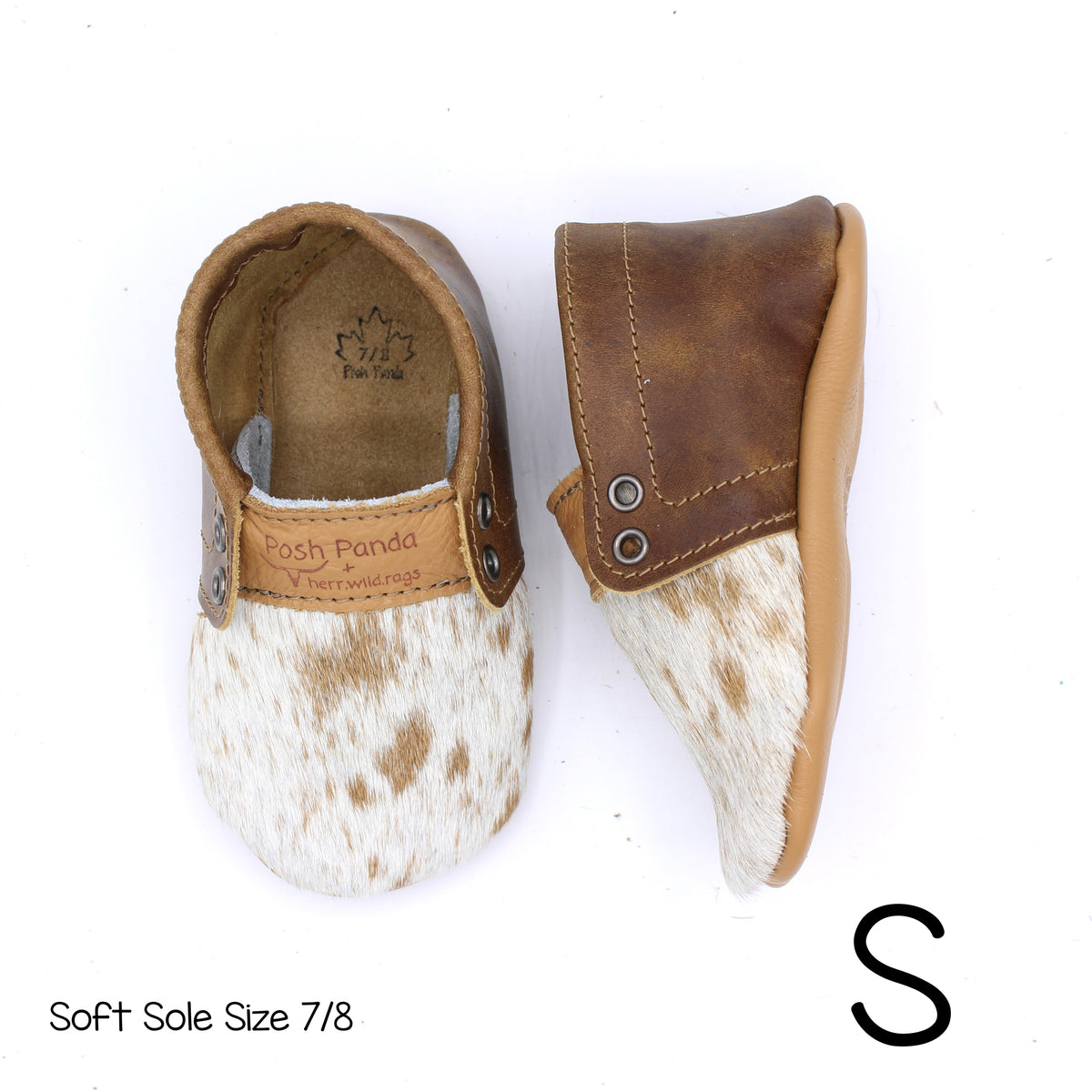 Hair Hide Mocs -  BABY/TODDLER (Soft Sole) - Size 7/8