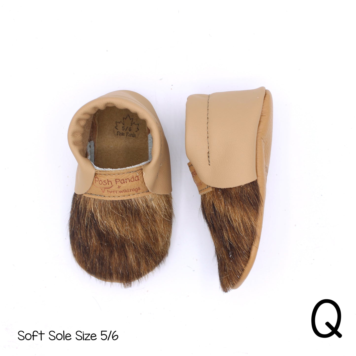 Hair Hide Mocs -  BABY/TODDLER (Soft Sole) - Size 5/6