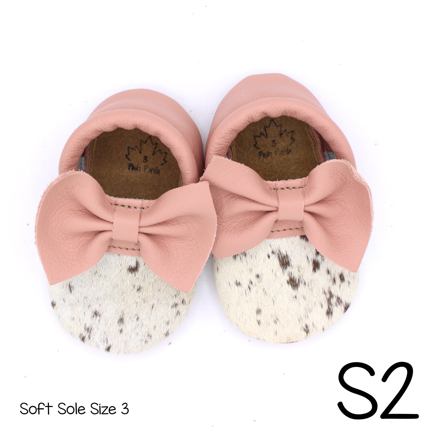 Hair Hide Mocs -  BABY/TODDLER (Soft Sole) - Size 3