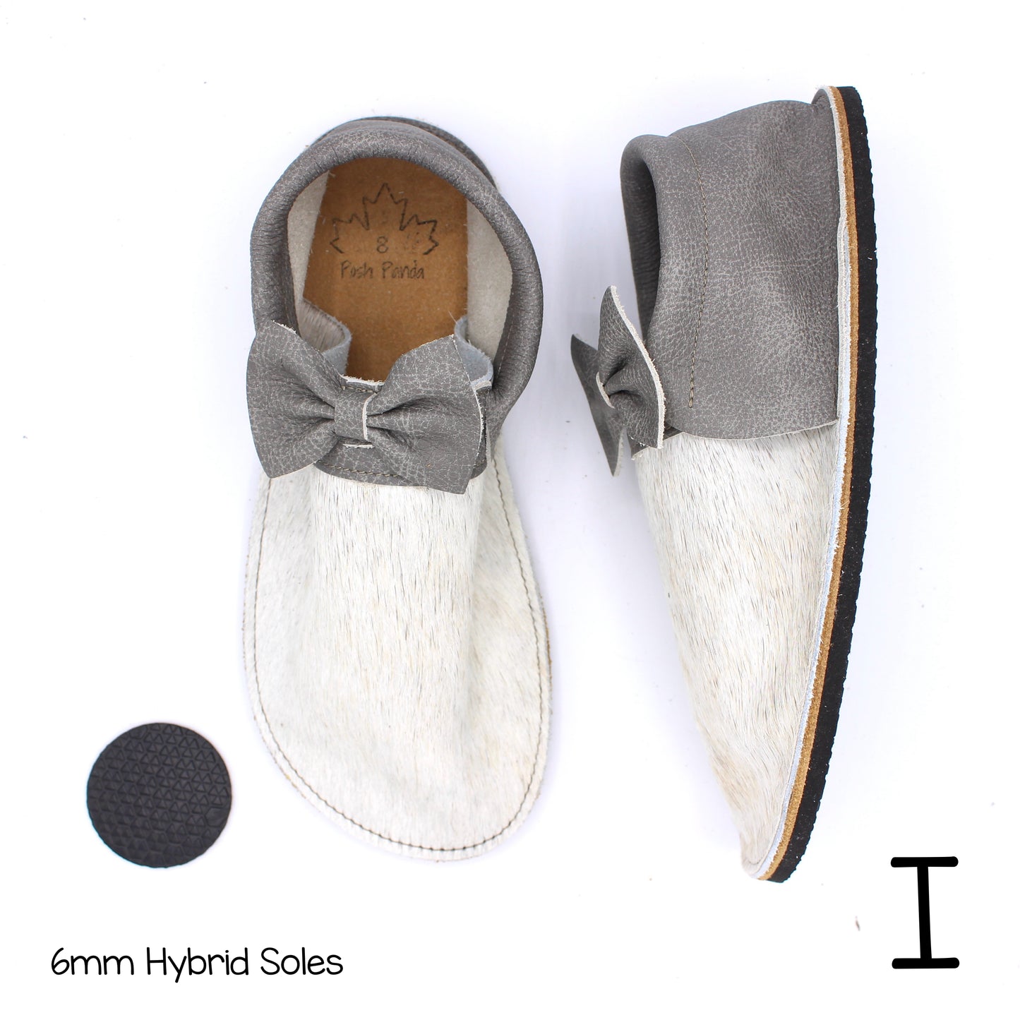 Hair Hide Collab Mocs - Ladies - SIZE 8 (4-6mm Soles)