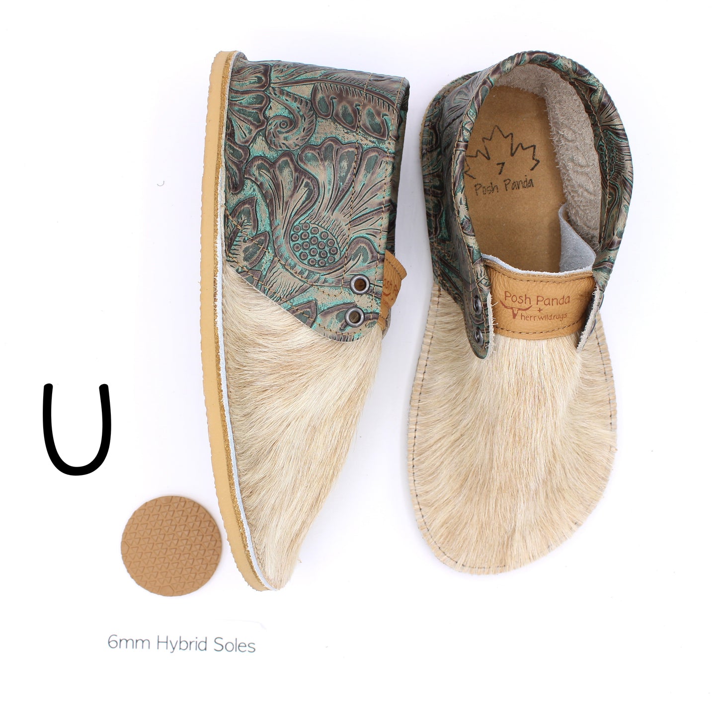 Hair Hide Collab Mocs - Ladies - SIZE 7 (4-6mm Soles)