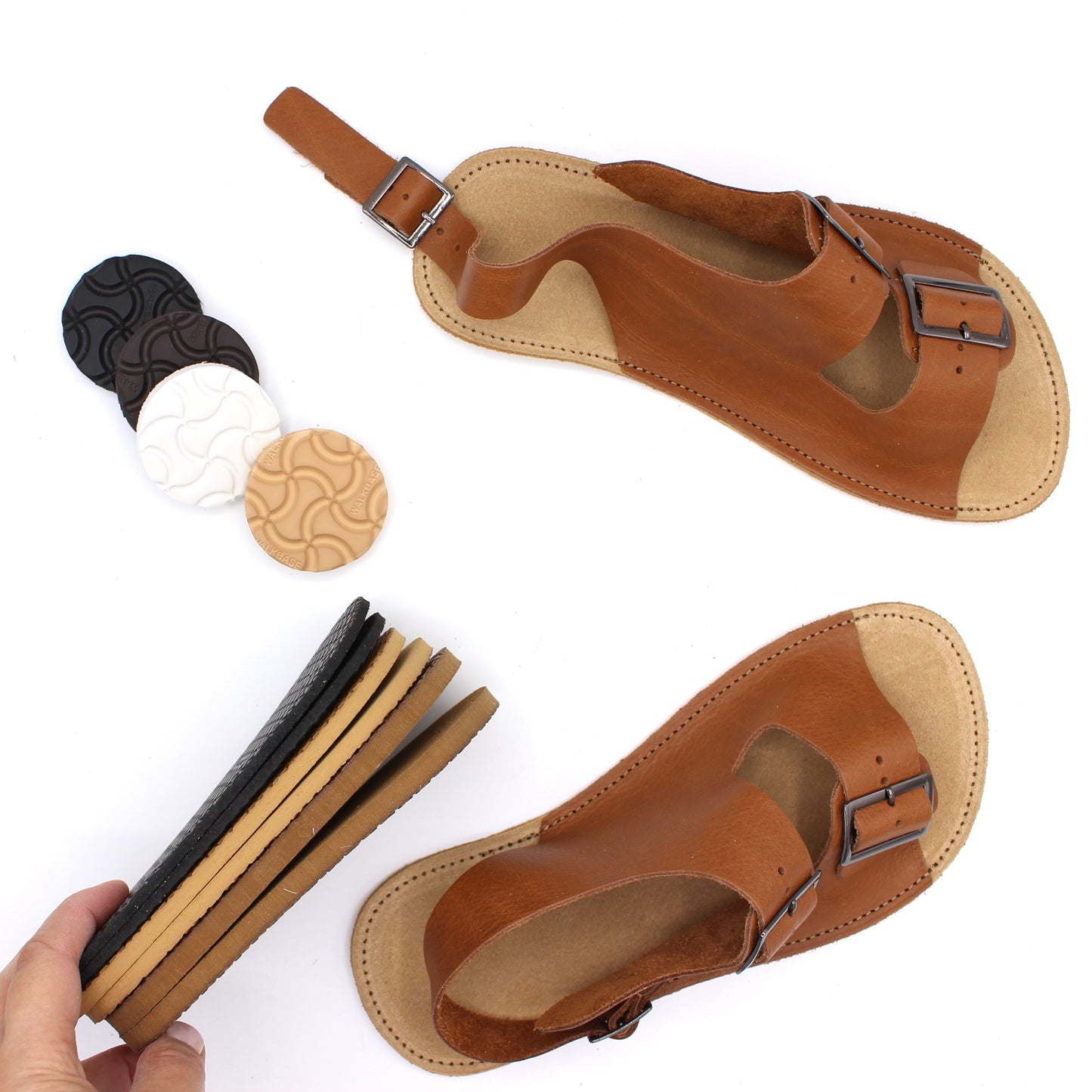 Custom Buckle Sandals with Straps
