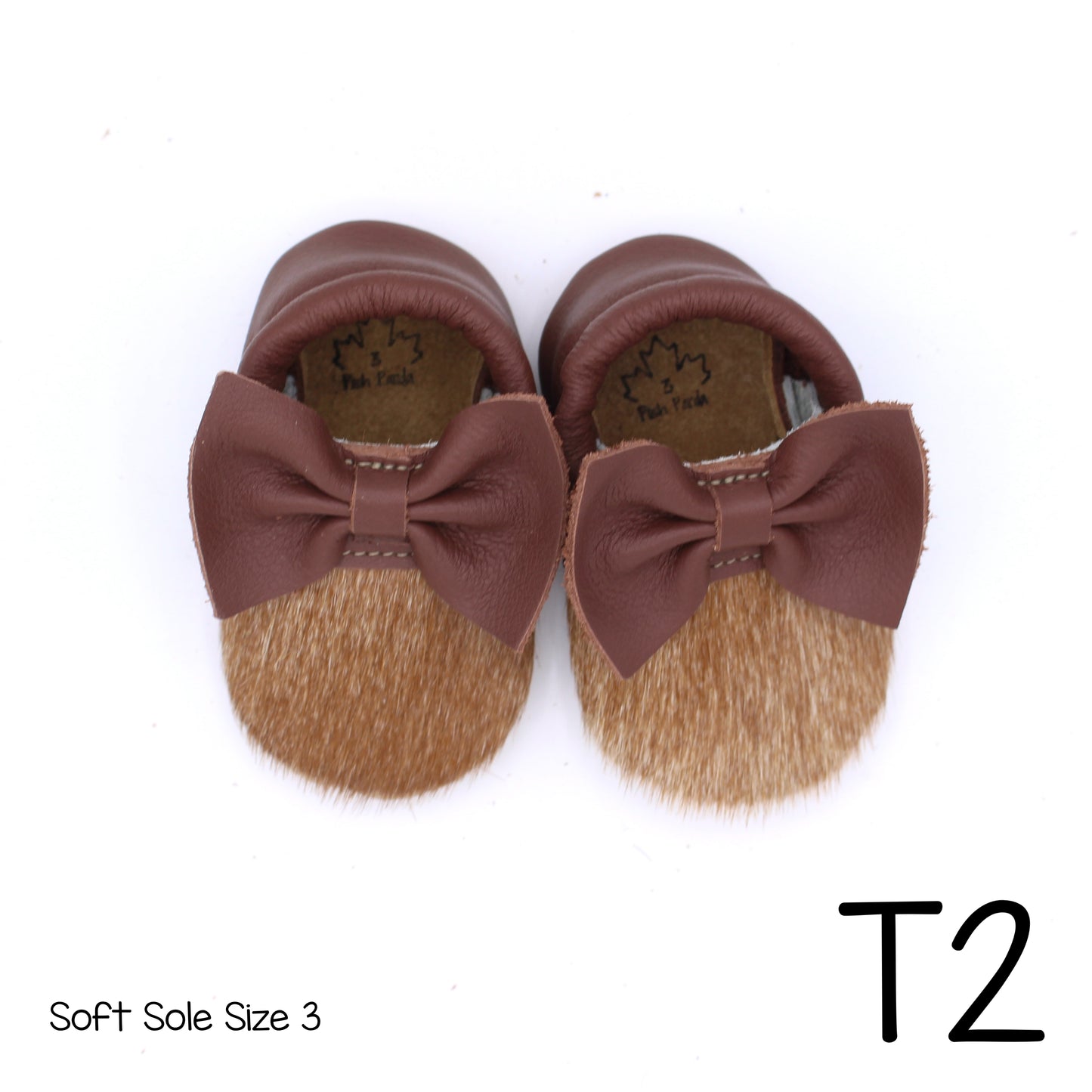 Hair Hide Mocs -  BABY/TODDLER (Soft Sole) - Size 3