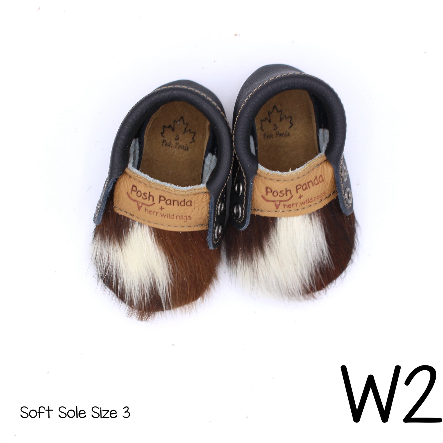 Hair Hide Mocs -  BABY/TODDLER (Soft Sole) - Size 3