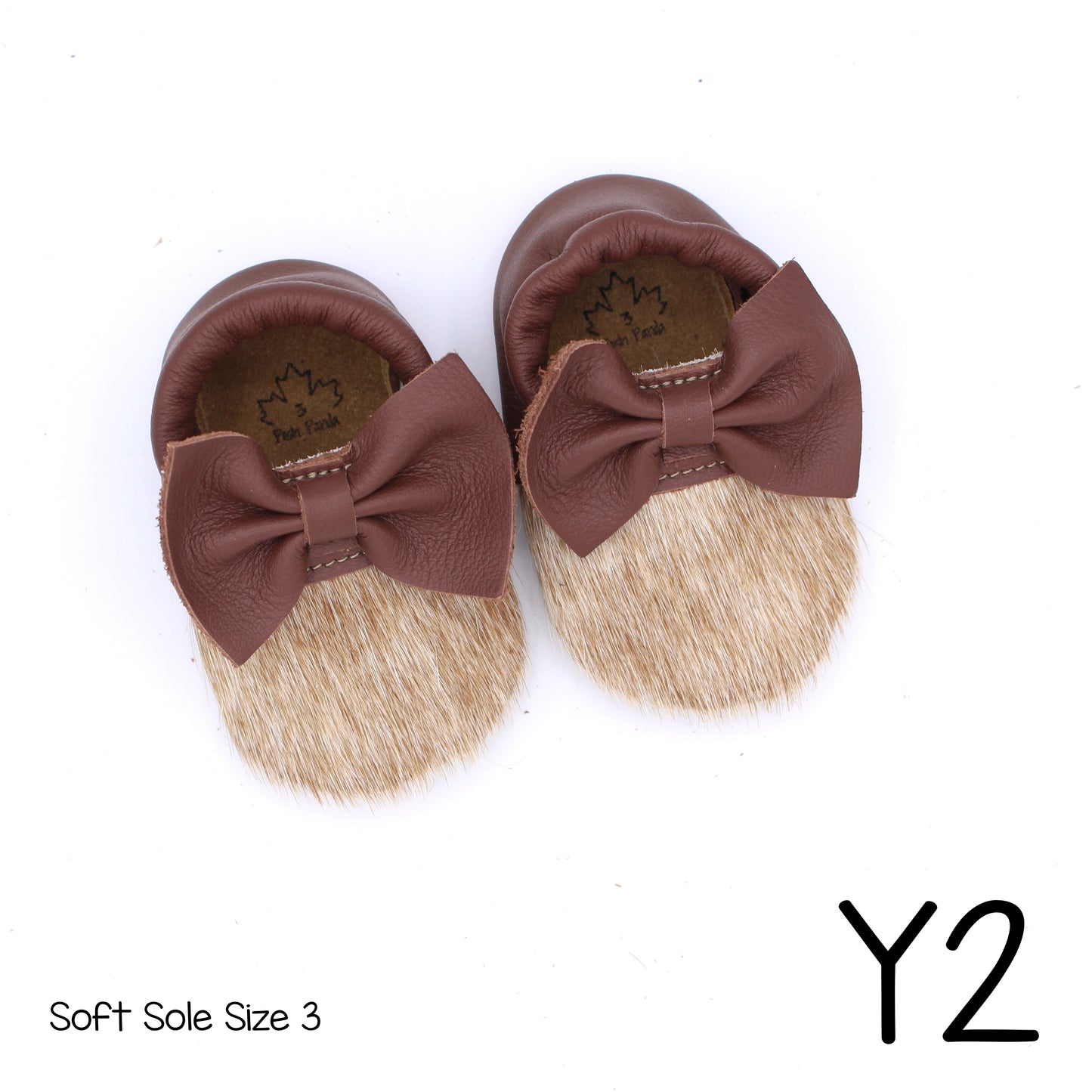 Hair Hide Mocs -  BABY/TODDLER (Soft Sole) - Size 3