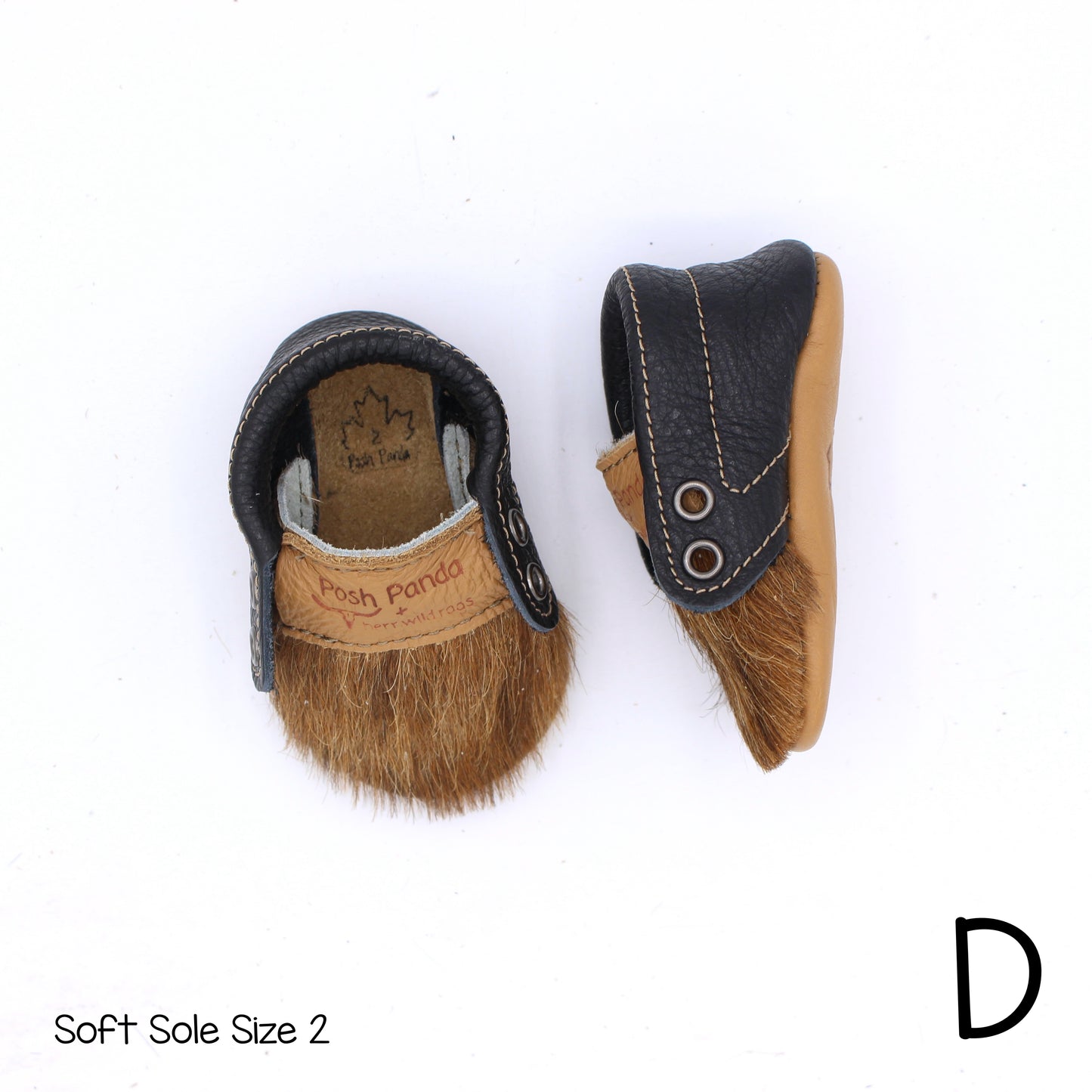 Hair Hide Mocs -  BABY/TODDLER (Soft Sole) - Size 2