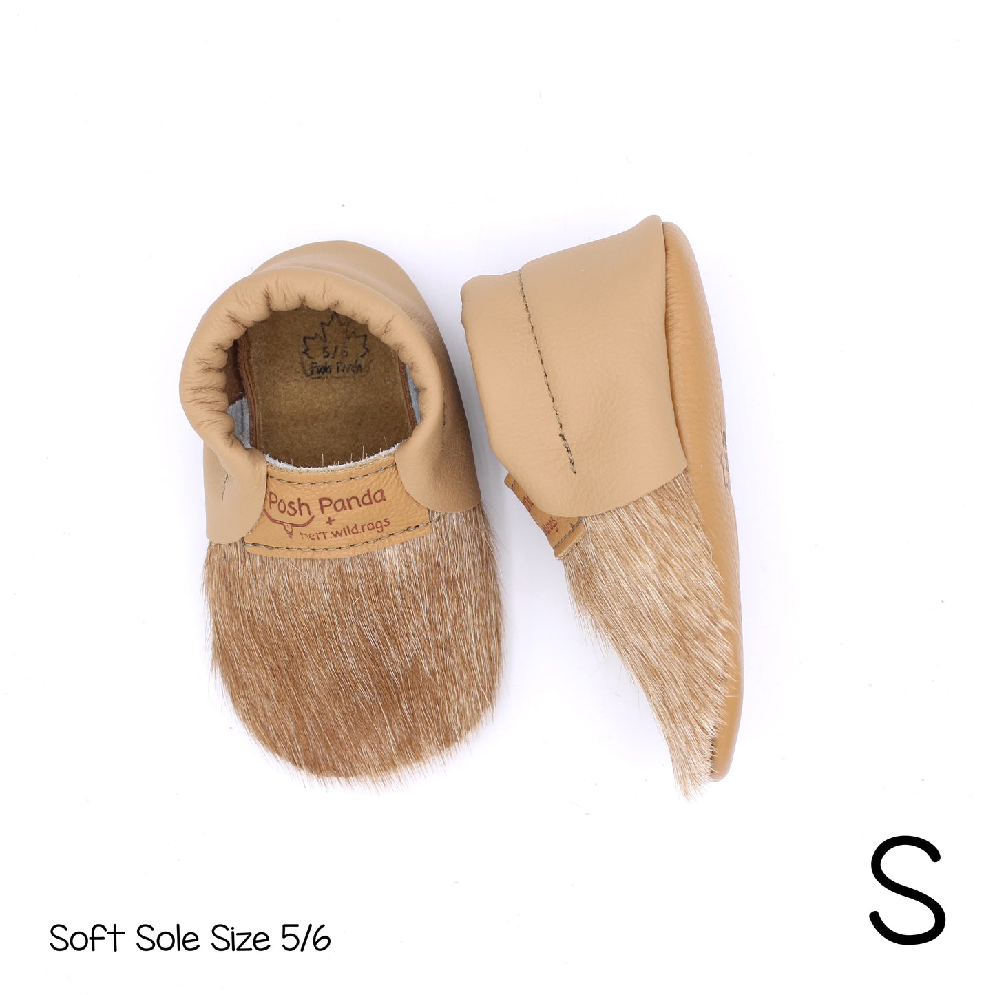 Hair Hide Mocs -  BABY/TODDLER (Soft Sole) - Size 5/6