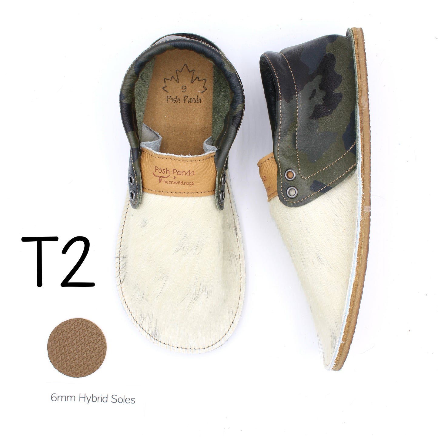 Hair Hide Collab Mocs - Ladies - SIZE 9 (4-6mm Soles)