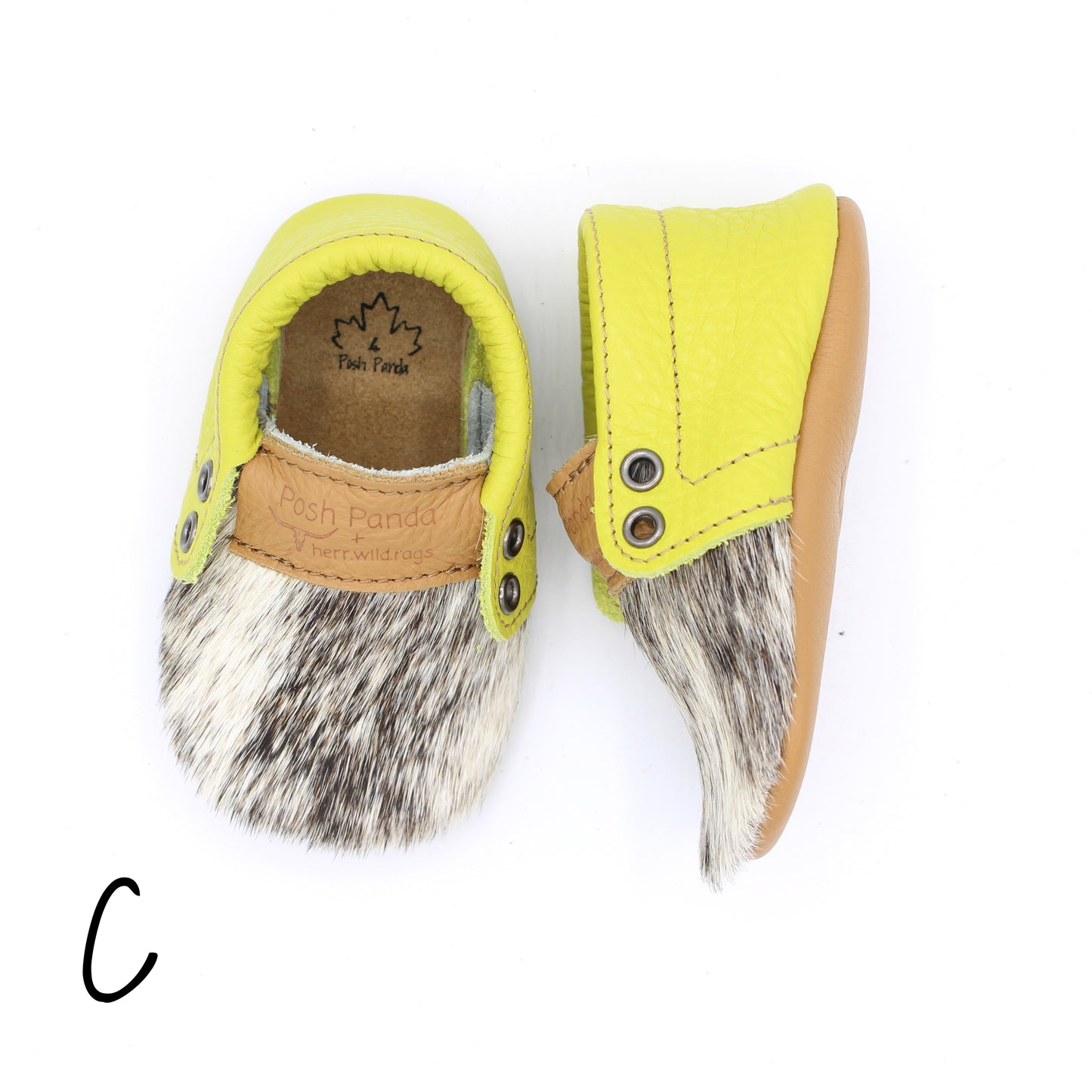 Hair Hide Mocs -  BABY/TODDLER (Soft Sole) - Size 4