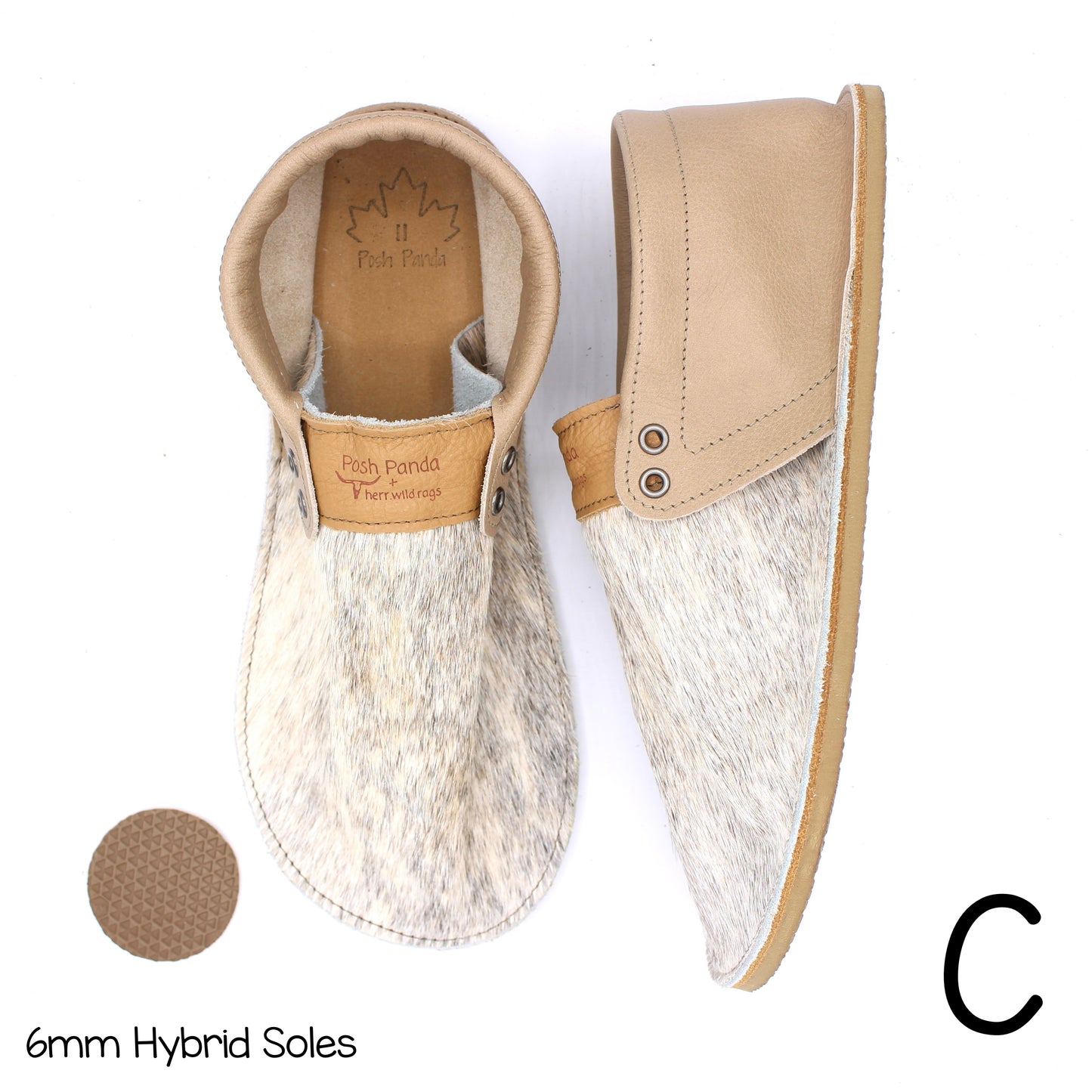 Hair Hide Collab Mocs - Ladies - SIZE 11 (4-6mm Soles)