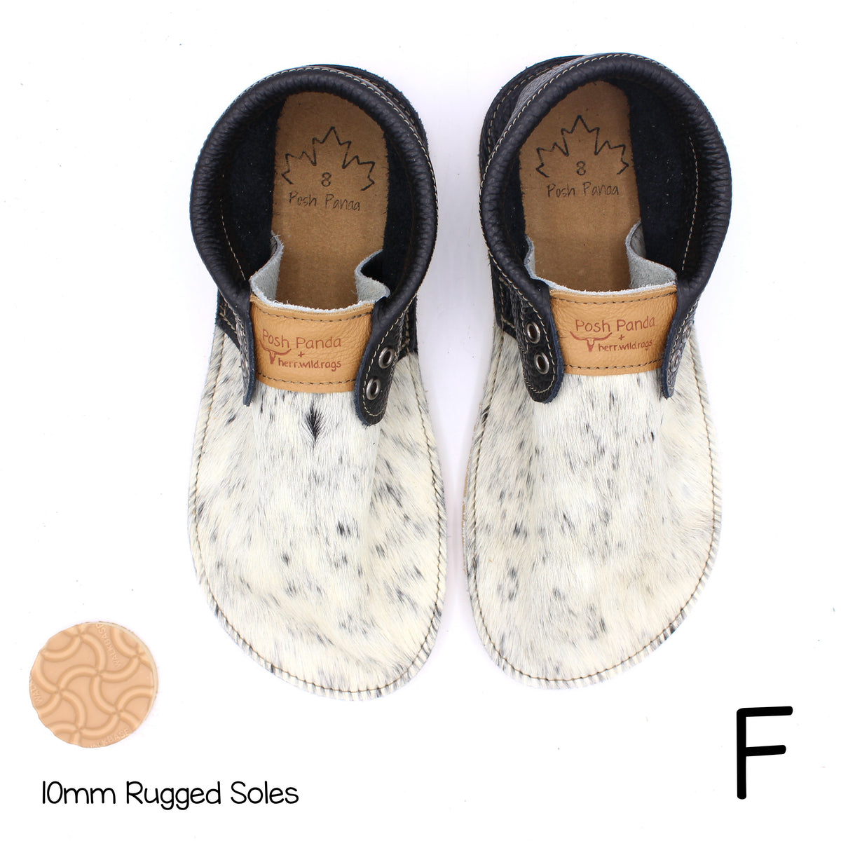 Hair Hide Collab Mocs - Ladies - SIZE 8 - RUGGED