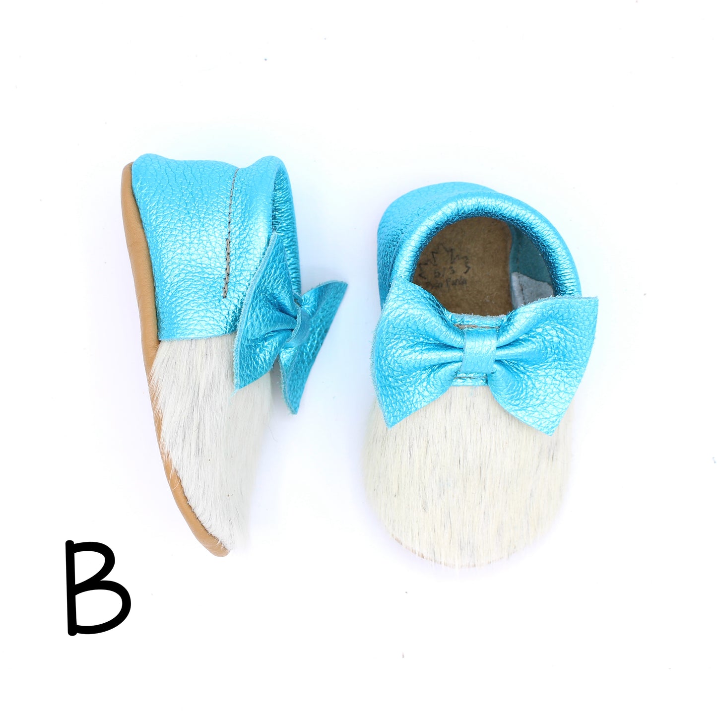 Hair Hide Mocs -  BABY/TODDLER (Soft Sole) - Size 5/6
