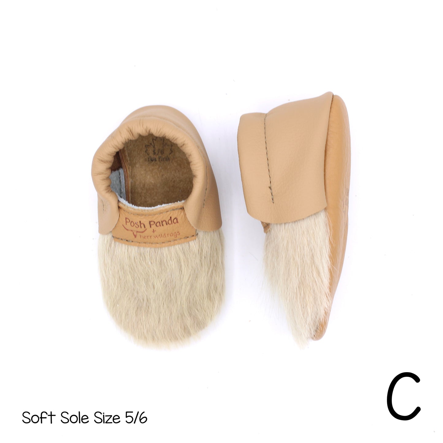 Hair Hide Mocs -  BABY/TODDLER (Soft Sole) - Size 5/6