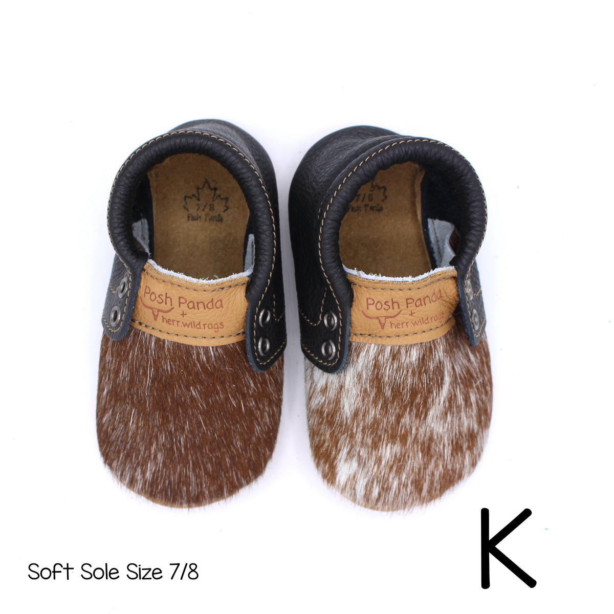 Hair Hide Mocs -  BABY/TODDLER (Soft Sole) - Size 7/8