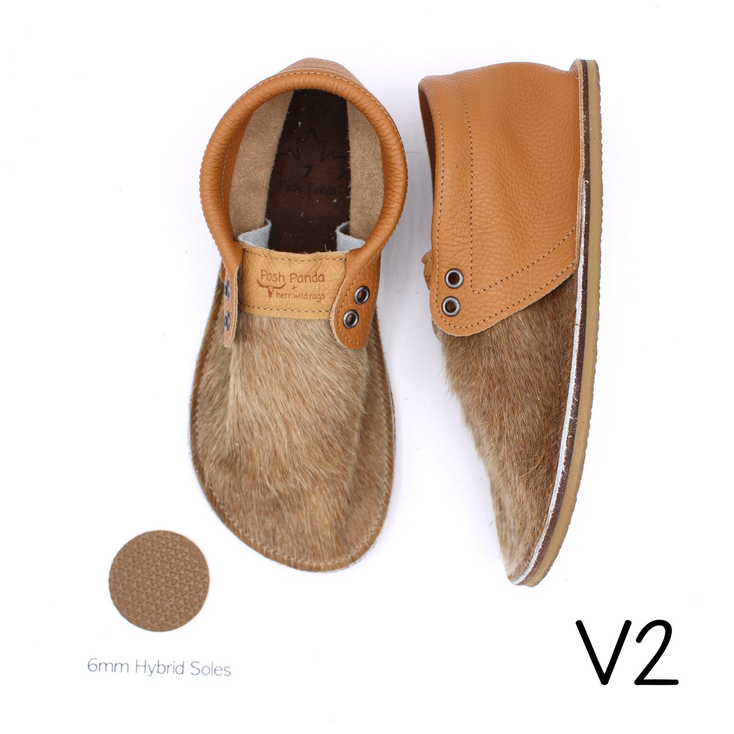 Hair Hide Collab Mocs - Ladies - SIZE 7 (4-6mm Soles)