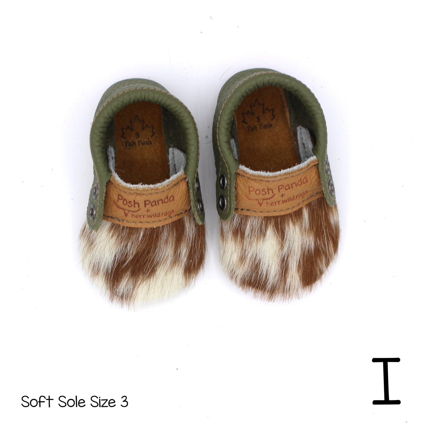 Hair Hide Mocs -  BABY/TODDLER (Soft Sole) - Size 3