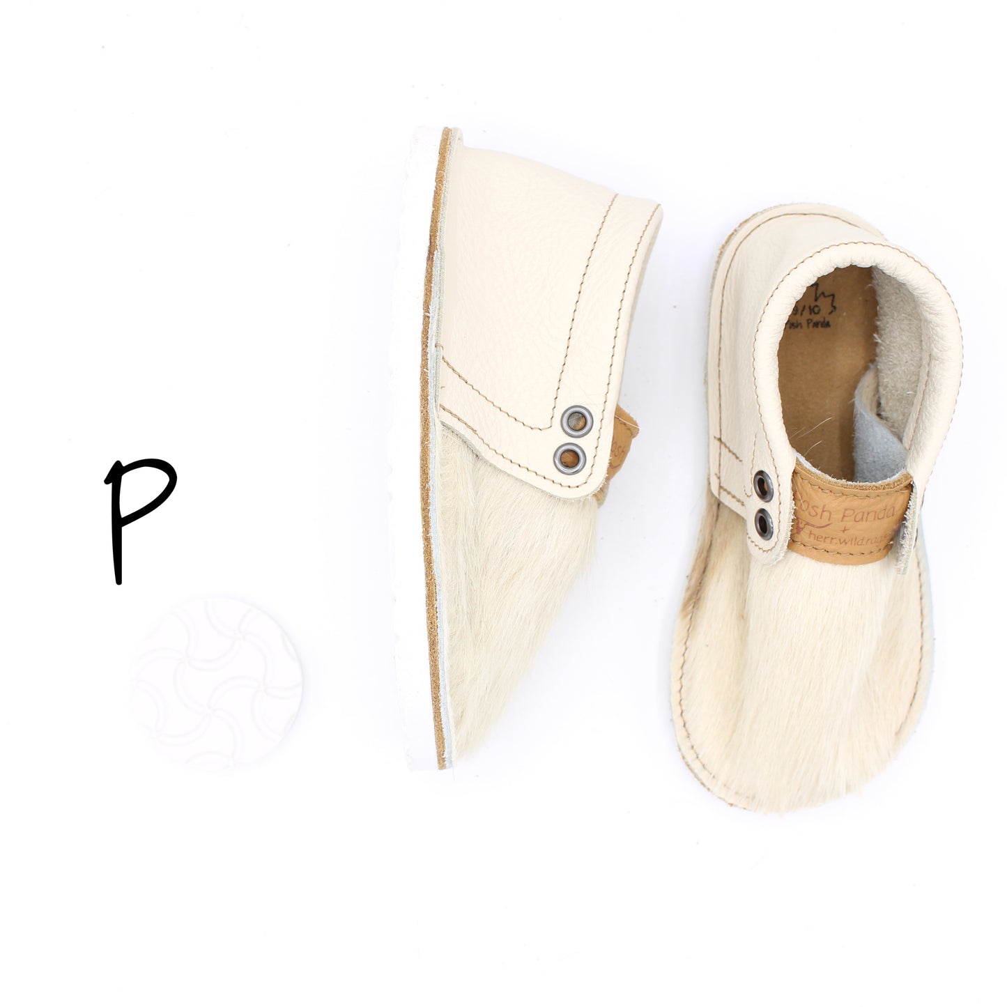 Hair Hide Mocs -  TODDLER - Size 9/10 (RUGGED Sole)