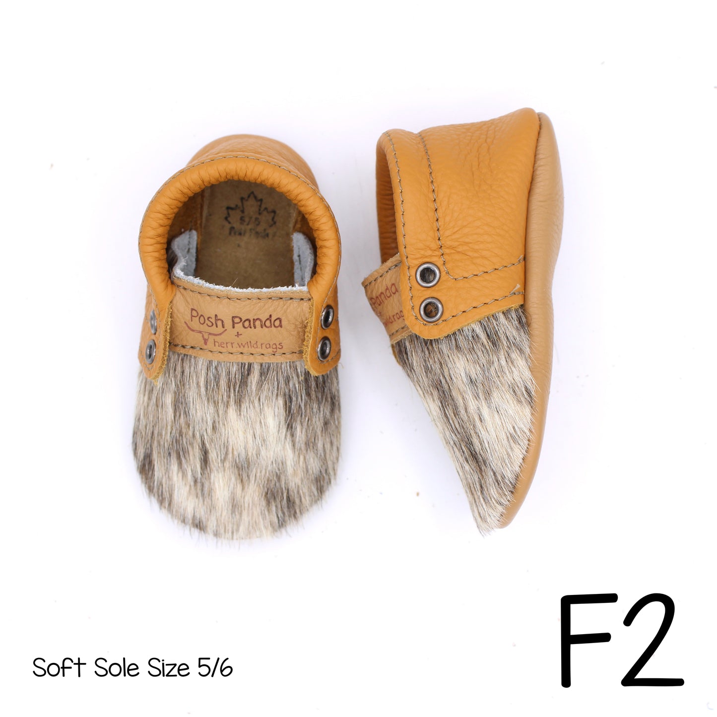 Hair Hide Mocs -  BABY/TODDLER (Soft Sole) - Size 5/6